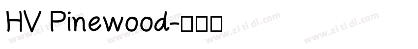 HV Pinewood字体转换